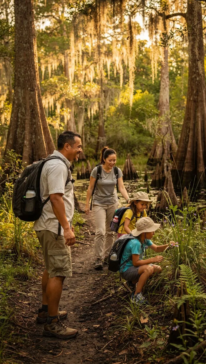 Map highlighting key Florida travel routes connecting cities, natural parks, and scenic coastal points for road trip planning.